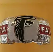 Native American Navajo Mens Bracelet Atlanta Falcons Cuff Amazing Workmanship #2
