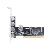 5 Ports PCI to USB 2.0 PCI Expansion Card Adapter Card 480Mbps Driver- PCI3627