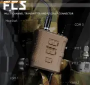 FCS V60 PTT Tactical Military Multi Channel Push To Talk For PRC 148 152 Radio