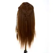 14" Manikin Head with Beard for Hair Styling and Practice 100% Real Hair w/Clamp