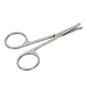 Nose Hair Scissors Facial Rounded Tip, Stainless Steel Extra Thick 2.5mm, Grooming Manicure Safety Remover Eyebrow Mustache Trimming Clippers