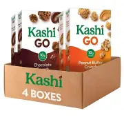 GO Breakfast Cereal, Fiber Cereal, Family Breakfast, Variety Pack (4 Boxes)