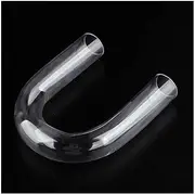 Clear Rigid Acrylic Pipe Plastic Pipe, 1pcs Transparent Acrylic Pipe Aquarium Fish Tank U-Shape Connector Water Supply Tube, for Garden Supplies Home DIY Connector O.D 20~32mm(Outer Dia 25mm)