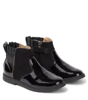[Pom d'Api] Pom d'Api Suede and patent leather ankle boots UK 9 black