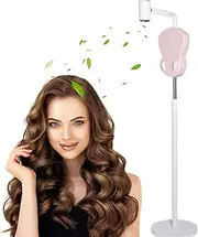 Standing Hair Dryer, 1800W Lazy Hair Dryer Holder with 86°Automatic Swing, Adjustable Height&Angle, Power Failure Protection, Portable Standing Hairdryer for Home Women