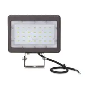 50W LED Slim Flood Light - 7000 Lm - Trunnion Mount - Bronze - 200W Equivalent