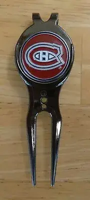 Montreal Canadiens 1" Golf Ball Marker 2 sided with Divot Tool w/Clip NHL