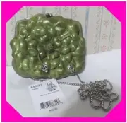 BRIGHTON ROSALIE SHINE COIN Fern GREEN Patent Leather SMALL Bag NWtag $92 80%