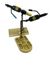 NEW REGAL MEDALLION FLY TYING VISE W/ HOOK JAWS & POCKET BRONZE BASE