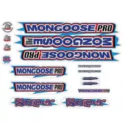 Mongoose - 2000 Sniper Blue Red - Decal set - old school bmx
