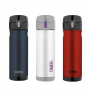 NEW THERMOS 470ml COMMUTER BOTTLE Drink Flask Vacuum Double Wall RED BLUE WHITE