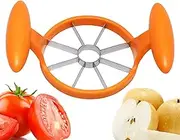 Fruit Corer | Lightweight Stainless Steel Slicer for Pineapple,Non-Slip Grip Detachable Kitchen Gadget, Manual Pear Divider for Fruit Salad