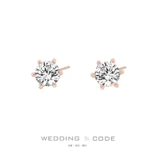 【WEDDING CODE】0.20克拉 鑽石耳環 3126-10