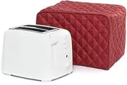 HOLIDYOYO Toaster Dust Cover Red Toaster Cover for Easy Wash from Spills and Fingerprint