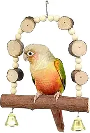 Parrot Swing | Bird Perches for Parrots - Bird Swing Chewing Toys for Conures, Cockatiels, Budgies and Parrots, Bird Cage Accessories Pochy