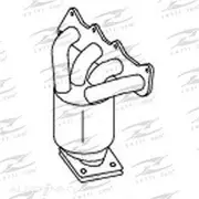 Redback Manifold Cat Converter to suit VW Polo 16V 1.4L 4Cyl 10/01-5/ - MCV046