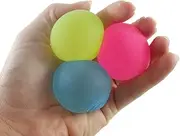 Set of 3 Smaller 1.5" Sugar Balls - Syrup Molasses Thick Glue/Gel Stretch Ball - Ultra Squishy and Moldable Slow Rise Relaxing Sensory Fidget Stress Toy (Random Colors)