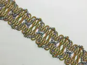 CLARENCE HOUSE "PALAIS DOUBLE GIMP" FRENCH PASSEMENTERIE SILK GALON BRAID TRIM