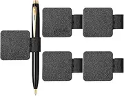 5 Pack Self Adhesive Pen Loop Holder Set for Notebooks Journals Planners, PU Leather Pencil Holder with Elastic Loop for Pens