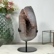 Unique Natural Orange Suga Quartz Stone Geode. MWS0912