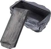 NAMOARLY Simulation Stone Key Holder Realistic Outdoor Key Storage Box for Garden Decor Blends Seamlessly Into Any Environment