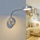 Flexible Pipe LED Picture Light Wall Mounted Lamp Fixture Button Reading Room