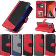 Stripe Wallet Leather Flip Case Cover For OnePlus 10T Nord N20 Nord CE 2 Nord 2T