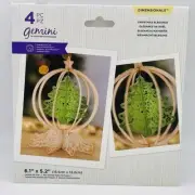 Gemini Christmas Elegance Dimensionals 4 pcs Die Set 3D Ornament Tree New