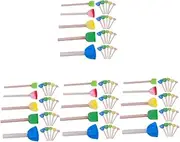 4sets Kids Painting Sponges Sponge Brush Set for Kids Reusable Graffiti Brush for School Art Projects 25pcs*4