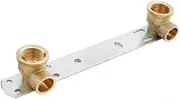 1/2" x 15mm Concealed Shower Bracket Length - 150mm Thermostatic Mixer Rod Back Plate BSP Thread Tap Connector Kit