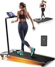 Walking Pad with Handle Bar, BestGod Treadmills for Home Office 150kg Capacity Foldable Under Desk Treadmill 5% Walking Treadmill with Incline 2.5 HP Folding Treadmills with Remote Control