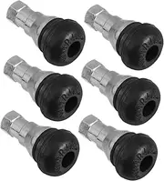 High Strength Tubeless Tire Valve Stems 6pcs Snap-in Rubber Valve Stems Kit for Auto Rim Replacement
