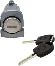Left Right Door Lock Barrel Cylinder with 2 Keys, for Passat, for Seat, Toledo Leon 3B0837167 3B0837168 Locking Cylinder car Door Lock(Left 3B0837167)