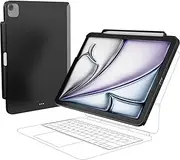 [SWITCHEASY] CoverBuddy Lite for 2024 iPad Air 11" - Case Compatible with Magic Keyboard for iPad Air (M2), with Apple Pencil Pro Pencil Holder - Black