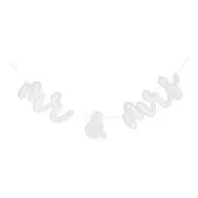 NEW Ginger Ray A Touch Of Pampas Mr/Mrs Acrylic Bunting By Spotlight