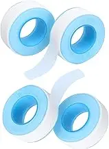 4 Rolls Sealant Tape, 2.2cmx25m PTFE Pipe Sealant Industrial Thread Seal Tapes Plumbing Waterproof for Shower Head,Water Pipe Sealing Tape,Thread Plumbers for Plumber（White）