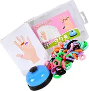 TOBBOMEY 1 Set Ring Ring Game Magnets Toys Funny Finger Toy Magnet Toy Finger Playthings Finger Rings Toy Fidget Toy Hand Childrens Toys Funny Finger Ring Toy Elastic Rope