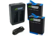 Wasabi Power HERO9 Battery (2-Pack) and Dual Charger for GoPro Hero 9 Black (Fully Compatible with GoPro Hero 9 Original Battery and Charger)