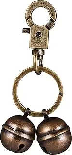 Dog Collar Bell Pet Bells for Hunting Elegant and Rustic Solid Brass Construction Pet Collar Accessory Spring Snap Hook