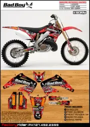 2002-2004 HONDA CRF 450 BadBoy Motocross Graphics Dirt Bike Graphics Deco Sweet!