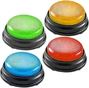 ZUNOXAZ 4pcs Sound Answering Button for Trivia Games Classroom Game Show Unique Sound Recognition and Stylish Design for Parties and Celebrations