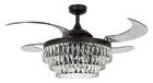 Ceiling Fan with Lighting and Remote Control Fanaway Veil Black 122 CM