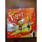 立體書 英文繪本 TIGER TAKES OFF