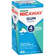 Nicaway Nicaway Stop Smoking Mint Gum 4Mg 96 pack