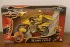 2006 Power Rangers Mystic Force - Yellow Power Ranger with Flame Cycle NEW
