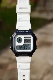 Star-Trooper Royale – Modified Watch Based on Casio AE-1200 – White Dial Digital