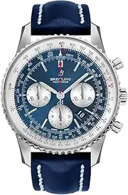 Aurora Blue Breitling Navitimer 1 B01 Chronograph 46 mm Watch AB0127211C1X1, Blue, strap