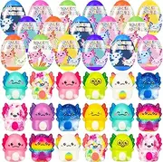 24 Pack Prefilled Easter Eggs with Slow Squishy Toys Easter Eggs Filled for Egg Hunt Easter Party Favors for Kids Boys Girls Easter Basket Stuffers Party Favors Easter Egg Hunt