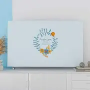Indoor Dust-proof Soft Fabric TV Cover, For LCD LED Plasma Television Flat Screens Dustproof Cloth-blue||54/55 inches