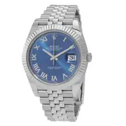 Original Rolex Oyster Perpetual Datejust Automatic Blue Dial Men's Watch 126334 BLRJ